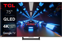 TCL 75C735 TV 75'' 4Κ QLED 144Hz with Google TV & Game Master Pro